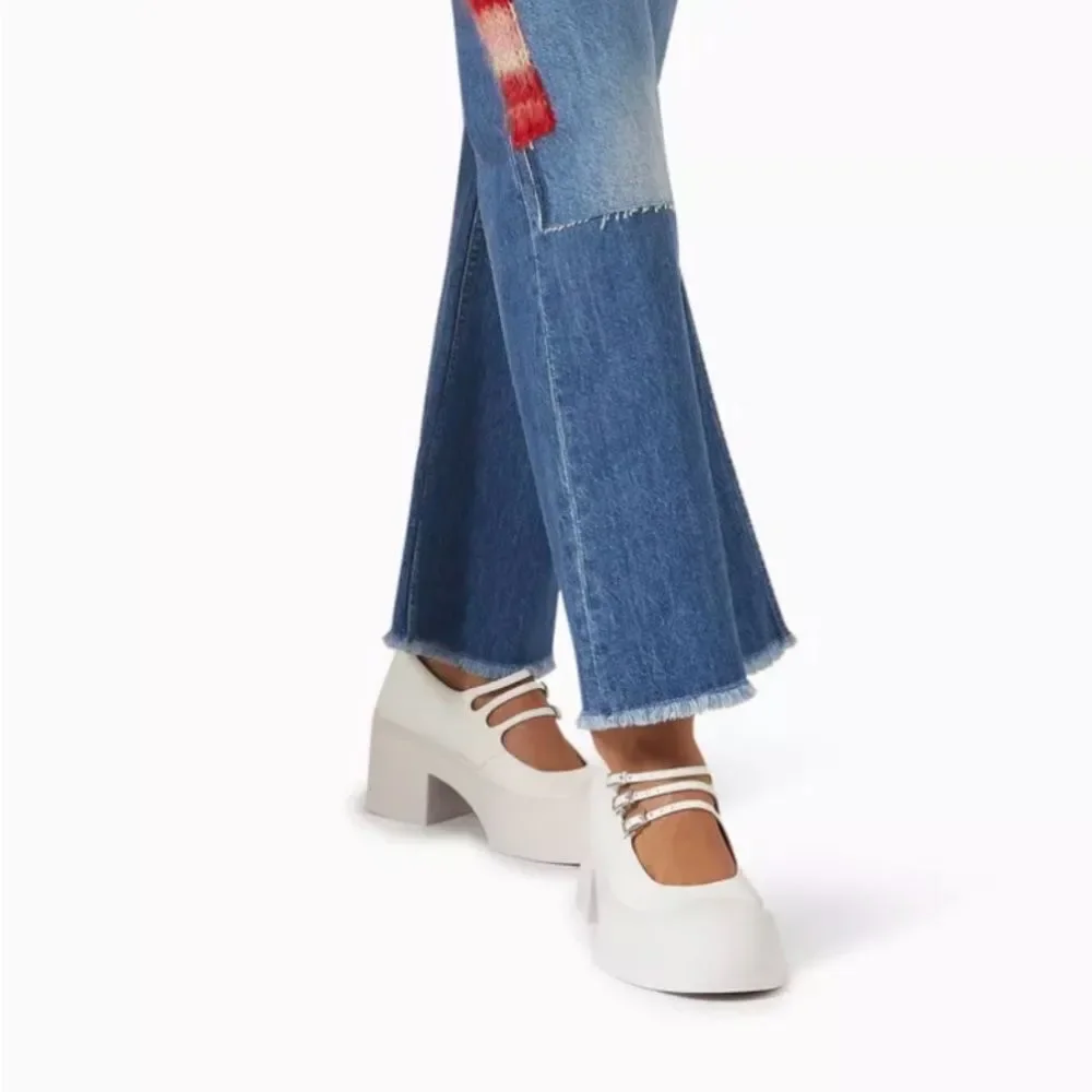 Marni White Pablo Triple-Buckle Mary Jane Heels size 36